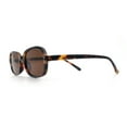 thumbnail image 6 of Womens Rectangular Snug Dad Fashion Thin Plastic Sunglasses Tortoise - Brown, 6 of 8