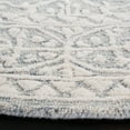 thumbnail image 3 of SAFAVIEH Metro Lorenzo Medallion Area Rug, Light Grey/Ivory, 6' x 6' Round, 3 of 11
