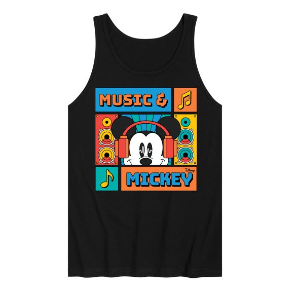 Disney - Music And Mickey- Men's Sleeveless Graphic Tank Top