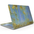 thumbnail image 3 of DesignSkinz Blue Metal with Gold Rust Full-Body Skin Decal Wrap Cover for MacBook Pro 15" with Touch Bar (A1707/A1990), 3 of 9