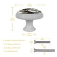thumbnail image 4 of 4PCS Round Unicorn Cabinet Fluorescence Knob Glowing in the Dark Furniture Drawer Pulls Handle with Screws, 4 of 5