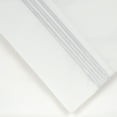 thumbnail image 4 of Pointehaven 300 Thread Count Long Staple Cotton Percale White Embroidered Oversized 4 pc Sheet Set, King, 4 of 8