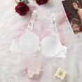 thumbnail image 1 of Logo pechos grandes cómodas correas de hombro sin costuras reunidos ropa interior secreta rhinestone Victoria OLVJ Gao Jiahui unisex, 1 of 2