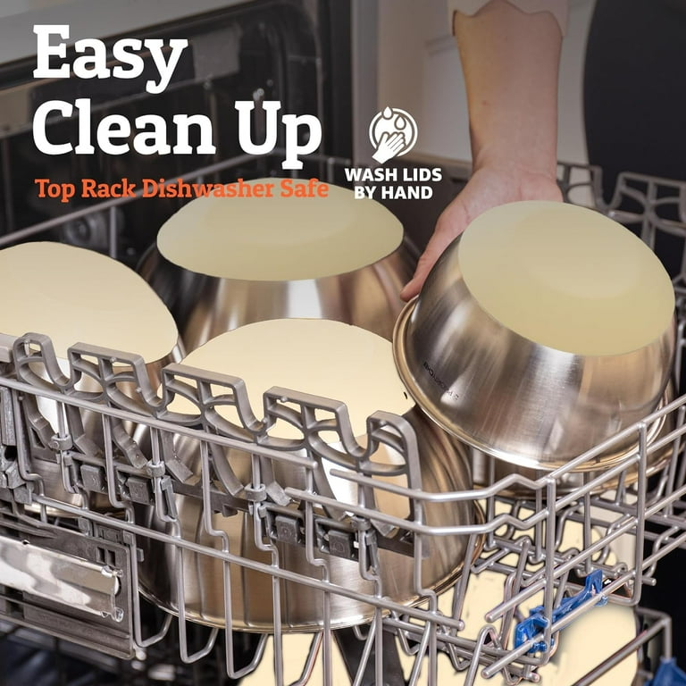 Priority Chef Premium Mixing Bowls with Airtight Lids, 5-Pc