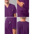 thumbnail image 4 of Adar Addition Scrubs For Men - Modern Multi Pocket V-Neck Scrub Top, 4 of 7