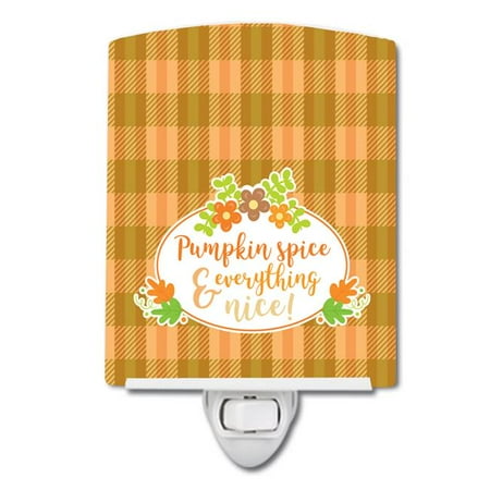 

Fall Pumpkin Spice & Everything Ceramic Night Light