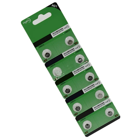 POPLIS AG1 LR621H Reliability Button Coin Cell Batteries for Household Watch Use