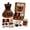 Black Cat, variant on Halloween Crochet Kit for Beginners, DIY Animal Tabletop Ornament Crocheting Set with Yarn, Hook and Step‑by‑Step Instruction, Fall Halloween Craft Kit for Adults, Home Table Decor & Holiday Gift