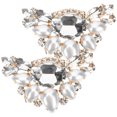 thumbnail image 3 of 1 par de Clips de cristal para zapatos, adornos ostentosos para zapatos de boda, accesorios de moda para mujer, 3 of 4