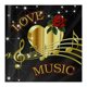 thumbnail image 1 of Kit 5D Nota Musical Taladro Diamantes Imitación Arte Pared DIY, 1 of 9