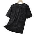 thumbnail image 5 of Fabrcox Camo Men Workout Shirt Quick Dry Crew Neck Men Short Sleeve Shirts Big and Tall Lightweight Fitness Training Baseball Mens Graphic T Shirt Black XXL, 5 of 5