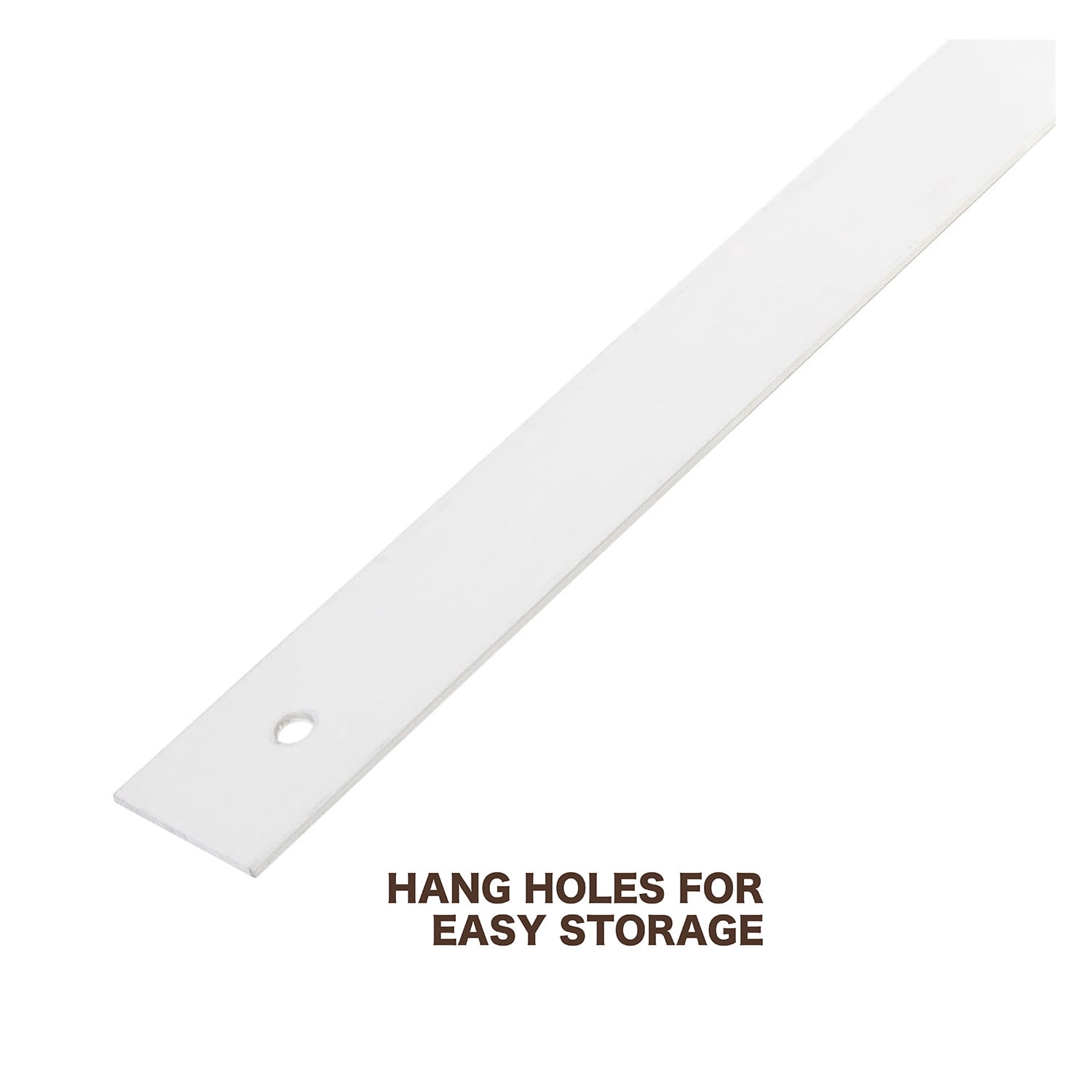 Mayes Metal Straight Edge Ruler, 48 in, Silver