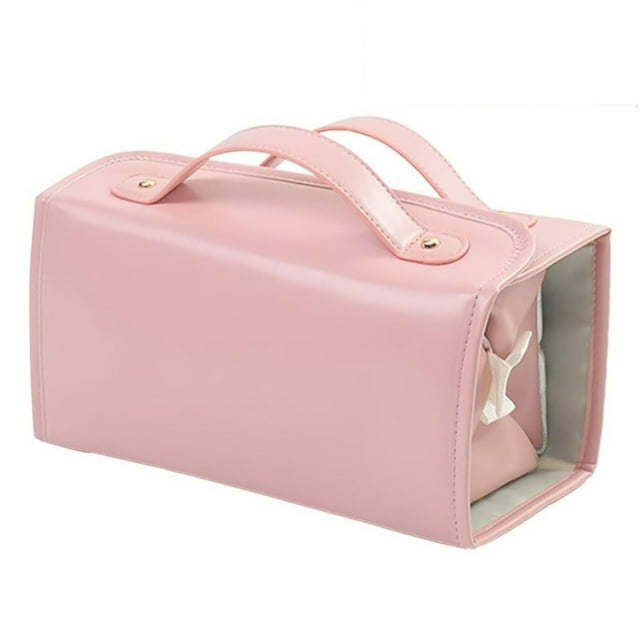 Neceser de cosméticos portátil 4 en 1, plegable, con organizador de maquillaje desmontable de gran capacidad, ideal para viajes