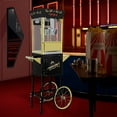 thumbnail image 5 of 12oz Popcorn Machine Cart, Popcorn Cart with Wheels, Vintage Popcorn Machine with Stainless Steel Kettle, Movie Theater Style Popcorn Machine for Party, Black, 5 of 8