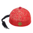 thumbnail image 1 of Sombrero oriental chino Yinane Sombrero de príncipe heredero Rojo 56cm, 1 of 8