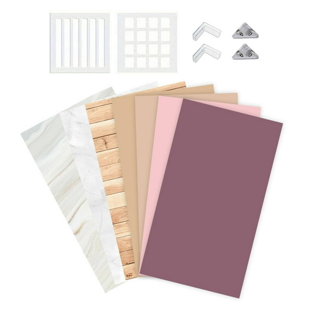 Bunblic Photography Background Kit Photo Backdrop Creative Elegant Portable Professional, Photo Props for Food Makeup Product Jewelry D