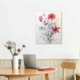 thumbnail image 2 of Nawypu Watercolor Pink Flower Art Print,Pink Lotus poster Canvas Wall Art Printing for Girls Bedroom Decoration, 2 of 4