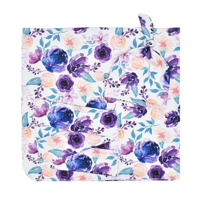 Manta Con Estampado Floral Safe Stretch Wrap Swaddle Soft Swaddle Blanket Plegable Colorful Recepción Manta Recién Nacido Stretch Wrap Swaddle Para Niños Minnieouse BA000691-02
