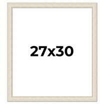 27x30 Frame White Real Wood Picture Frame Width 1.75 inches | Interior Frame Depth 0.5 inches |