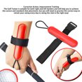 thumbnail image 4 of Golf Swing Brace Band Premium Leather Material Adjustable Buckle with Elastic Strap for Wrist Support, 4 of 7