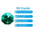 thumbnail image 3 of Uxcell K9 Crystal Octagon Beads 2 Holes Pendants, 30 Pack 14mm Chandelier Prisms Hanging Beads Dark Green, 3 of 6