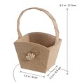 thumbnail image 2 of Eease Vintage Rustic Wedding Flower Girl Basket with Bowknot, 2 of 6
