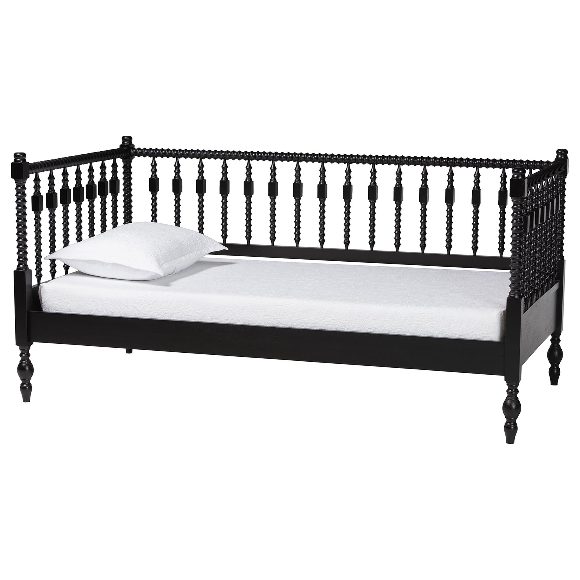 Baxton Studio Callison Farmhouse Daybed, Twin, Black