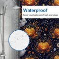 thumbnail image 4 of Halloween Shower Curtain, Night Pumpkin Polyester Fabric Bathroom Decor Curtain, Machine Washable Waterproof, Halloween Holiday Gift for Women Men, 72 x 72 Inches, 4 of 7