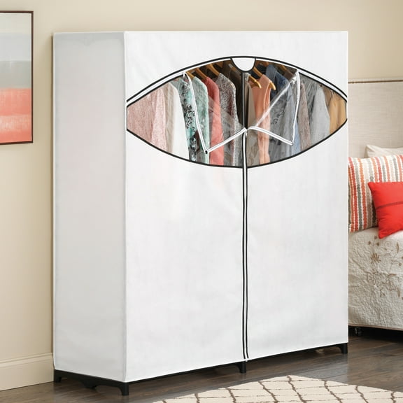 Whitmor Extra-Wide Clothes Closet - 60 Inch Portable Closet - White