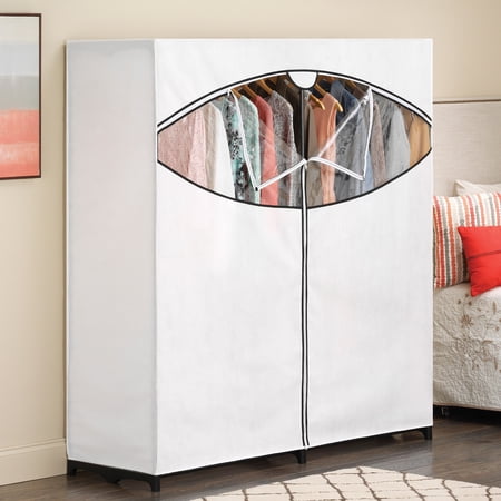 Whitmor Extra-Wide Clothes Closet - 60 Inch Portable Closet - White