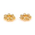thumbnail image 2 of Alloy Daisy Spacer Beads Long-Lasting Plated Flower Golden 4x1mm Hole: 1mm, 2 of 2