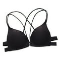 thumbnail image 6 of Siilsaa Bras for Women Women's Push Up Bra Padded Plunge Add Cups Underwire Sexy Lace Lift Up Bra Black,One Size, 6 of 8