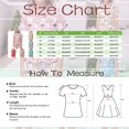 thumbnail image 4 of Girls Christmas Print Button Down Collar Short Sleeve Pajama Set Two Piece Outfit Pink 10-11 Years, 4 of 6