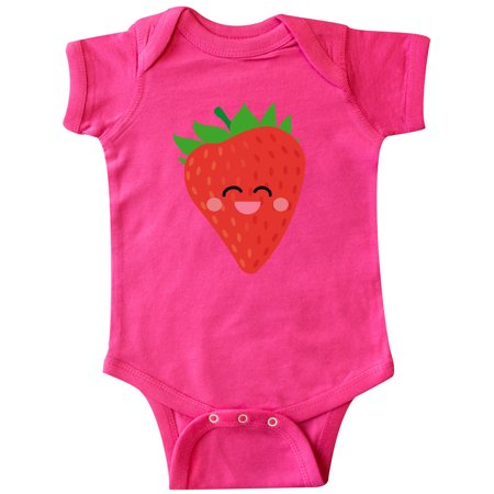 

Inktastic Strawberry Kawaii Gift Baby Boy or Baby Girl Bodysuit