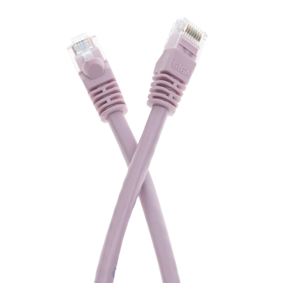 CableWholesale Cat6 Ethernet Cable, 24AWG, RJ45 Gold Plate Connector, 4 Pair Stranded Copper, Snagless Boot Unshielded Twisted Pair (UTP) Internet Network Patch Cable, 25 Foot, Pink