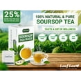 thumbnail image 4 of LeafLea 80 Soursop Leaf Tea Bags, 100% Pure Graviola (Hoja Guanabana) Leaves, Sour Sop Herbal Tea, Individually Wrapped for Freshness, Caffeine-Free, Sugar-Free, Gluten-Free, Non-GMO (Pack of 2), 4 of 19