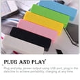 thumbnail image 4 of Inteprter Banco de energía Compacto Útil Práctico Cargador de batería de plástico USB Caja de carga portátil confiable Cajas de Cargadores de dispositivos electrónicos específicos Blanco, 4 of 6