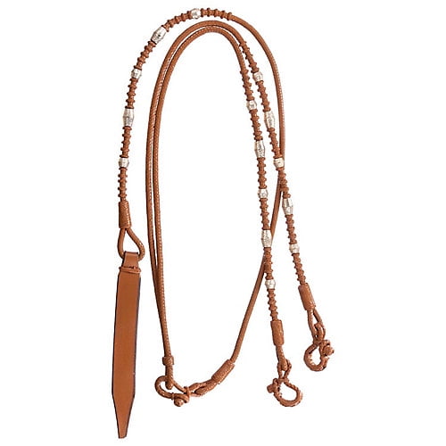 Royal King Silver Ferrule Western Romel Reins JT International