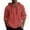 Red, variant on Caqnni Men Linen Drawstring Solid Long Sleeve Retro T Shirts Hoodies Button Down Shirt Casual Shirt (Red,XXL)