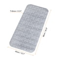 thumbnail image 2 of Uxcell 34.6" x 15.7" Grey Bath Tub Shower Mats NonSlip Bath Mat for Tub Bathroom, 2 of 6