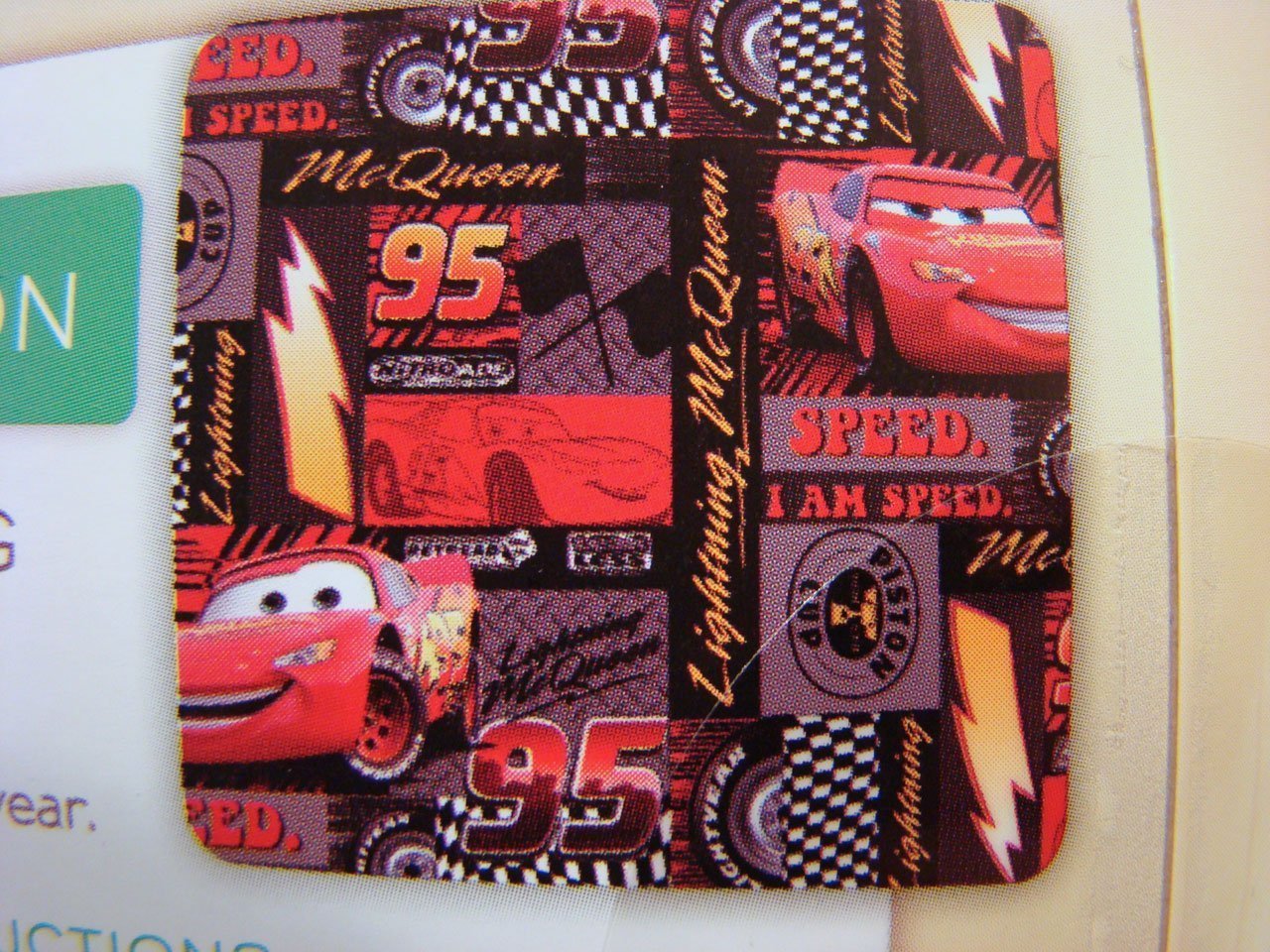 Creative Cuts Cotton 44" Wide, 2 Yard Cut Fabric - Disney Cars, Black - image 2 of 2