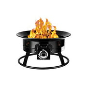 Camplux Portable Propane Gas Fire Pit, Outdoor Smokeless Fire Bowl for RV Camping Backyard Party, FP19MB 19 Inch Diameter, Black