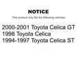 thumbnail image 2 of CMX Front Disc Brake Rotors Pair for Car Toyota Celica K8-100283, 2 of 8