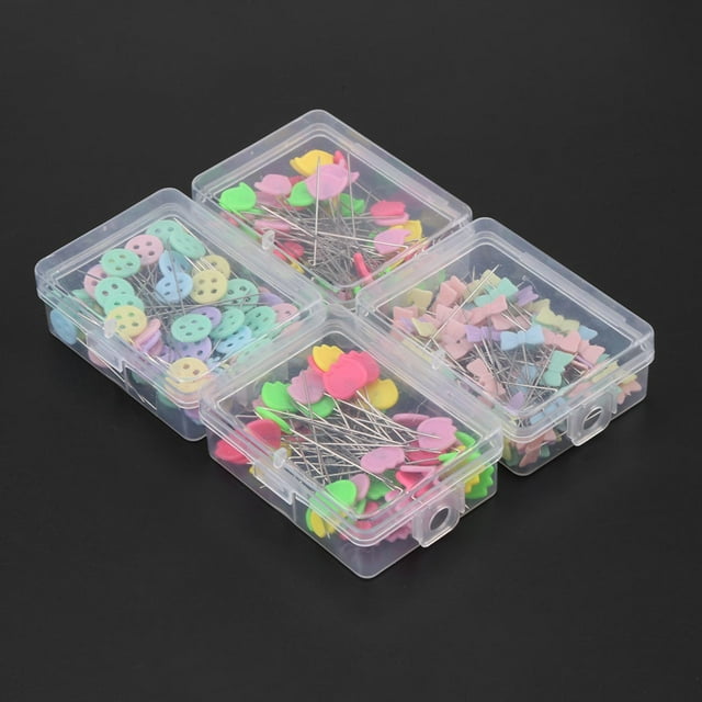 300 piezas de alfileres con cabeza de botón de flor, accesorios de costura para herramientas de acolchado DIY (tipo 2)