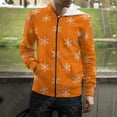 thumbnail image 3 of Sudadera con capucha y cremallera con estampado 3D de ancla náutica mediterránea para hombre, mujer y niño, 3 of 5