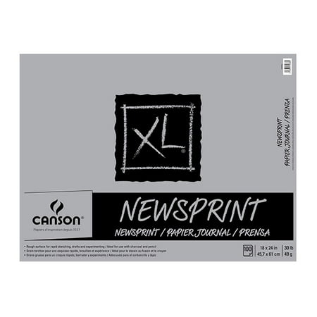 - Canson XL Rough Newsprint 18x24