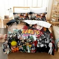 thumbnail image 1 of Naruto Three-piece Set, Bedding Suit, 3D Printing, Soft Microfiber, Cartoon Duvet Cover, Bedroom Decoration-week, 1 of 3