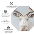 thumbnail image 3 of Sigee White Reindeer Portrait for Water-Resistant, Heat-Resistant, Non-Slip Leather Coasters Set, Ideal for Coffee Table, Office, Bar, Home Decor-Octagon, 3 of 6