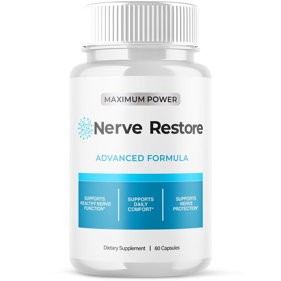 Nerve Restore Advanced Nerve Health Support Pills Natural Vitamin Supplement NerveRestore 60 Capsules