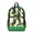 Banana Monstera Leaf, variant on Heavy Duty Clear Backpack, Brown Monkey Face Print Fabric & PVC Transparent Bag with Reinforced Strap, Large Capacity See Through Backpack for School Work Security Travel